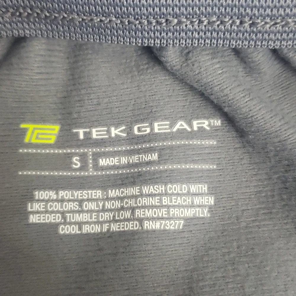 Tek Gear gray, neon green stripe with pockets athletic pants Size Small